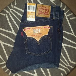 Levi's 501 button fly shorts
